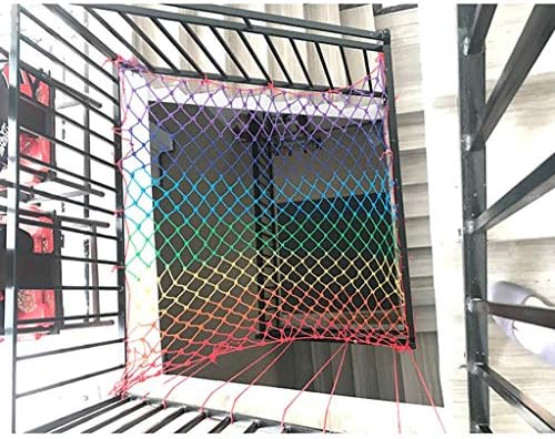 Yuwuxin מרפסת נטו רב-תכליתית נטו ורשת בטיחות חלונות | רשת בטיחות גדולה בגודל 6x3m | רשת בטיחות מרפסת. מספר צבעים